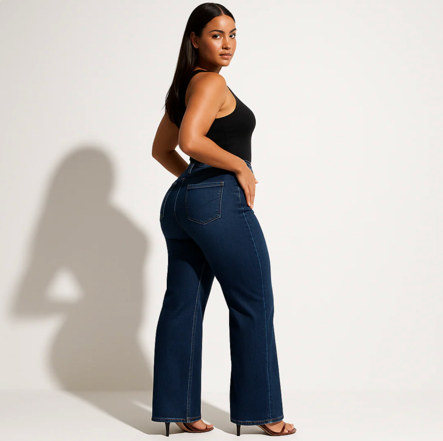 Elastische Jeans mit mittlerer bis niedriger Leibhöhe